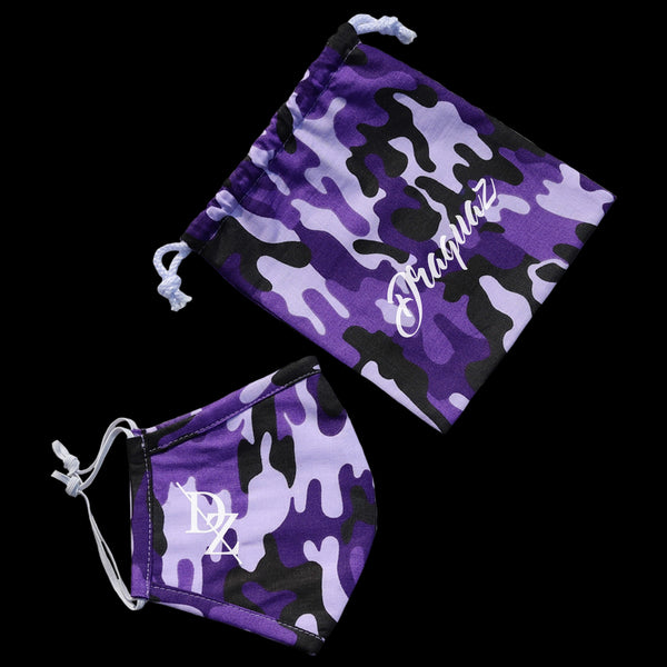 Purple camouflage Draquaz mask